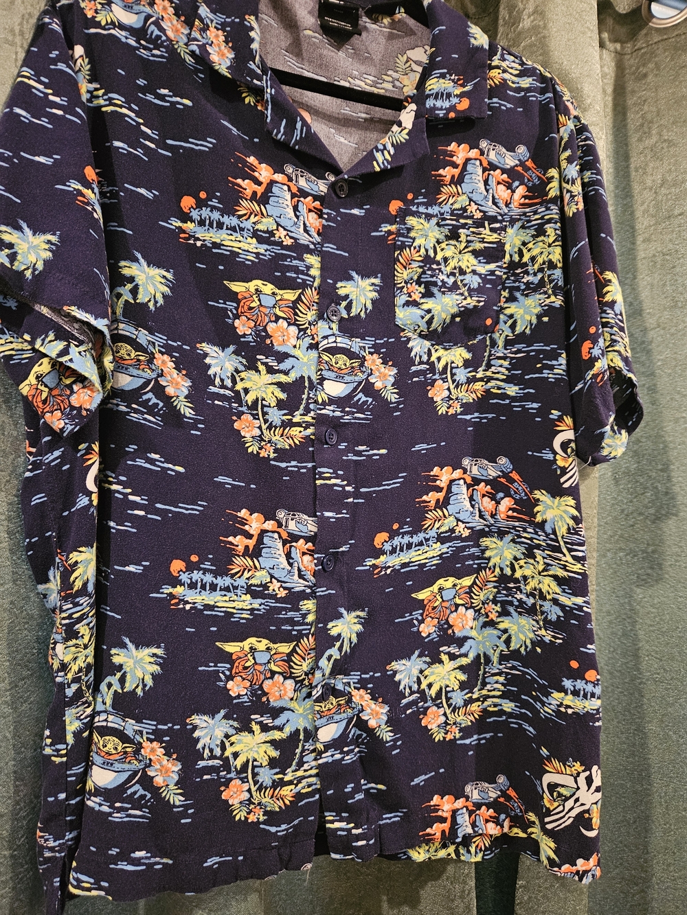 Star Wars Button Up With Mandalorian Print